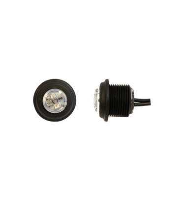 LED-Positionsljus gul, rund 12/24V