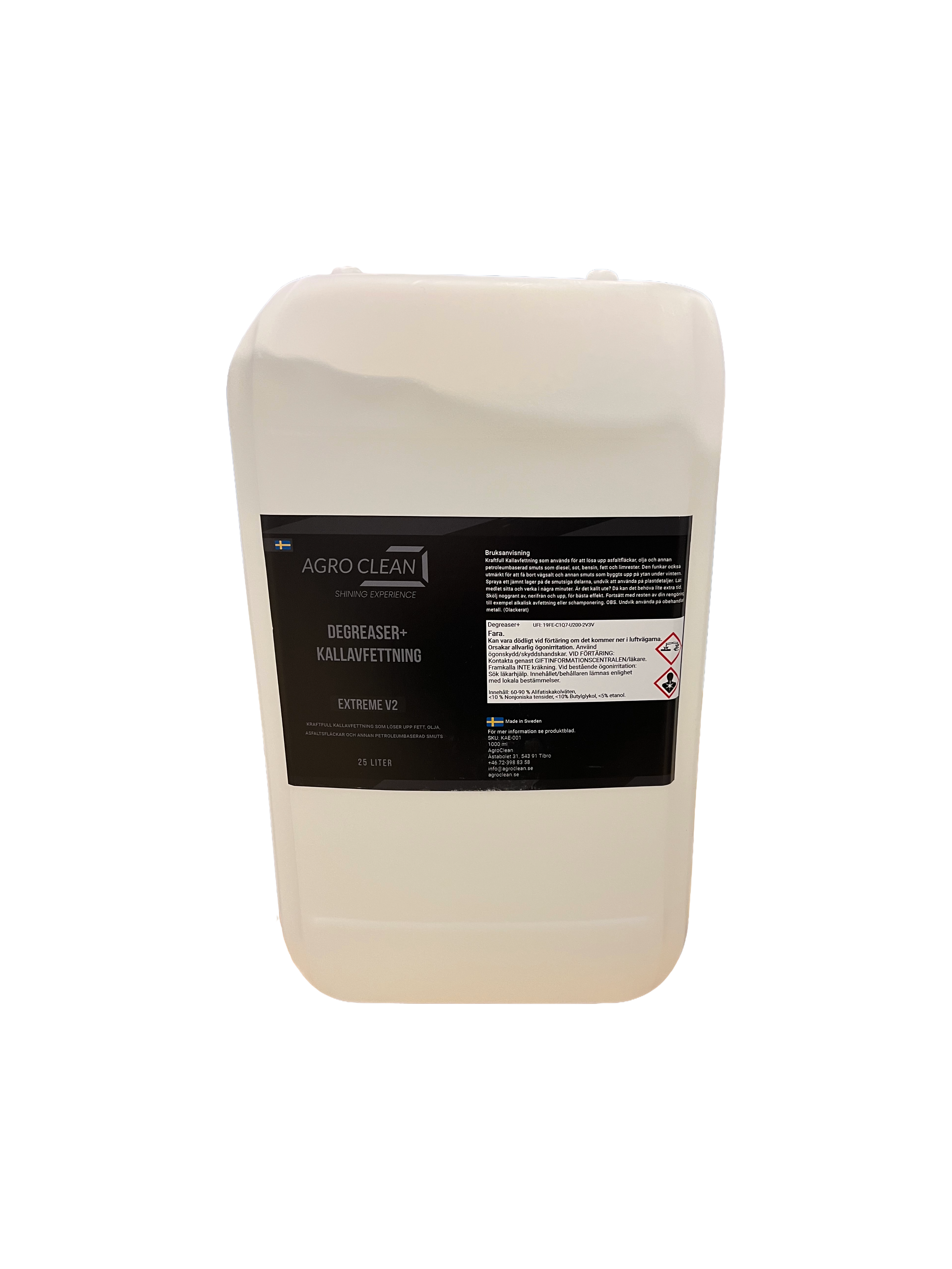 Degreaser+ - Extreme V2 - Kallavfettning - 25 Liter
